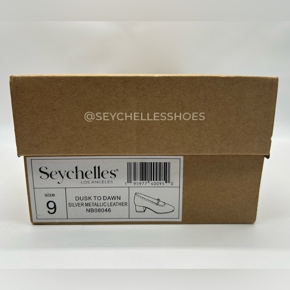 Seychelles Dusk to Dawn Silver Metallic Leather Mary Jane Heels | Size 9 l NWB - Picture 10 of 12